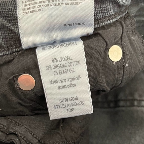 AGOLDE Toni Mid Rise Straight Jeans Size 26 - Picture 4 of 6